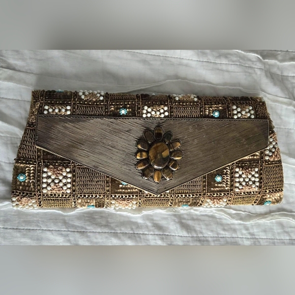 P. Maria Embellished Clutch